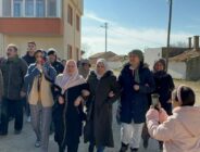 Küçükevren Köyü’nden Ayşe Kaya Umre’ye uğurlandı
