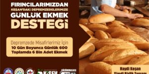 Keşan’daki fırıncılardan anlamlı destek..