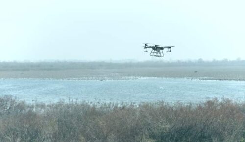 Enez’de sivrisinek ile mücadele drone ile başladı..