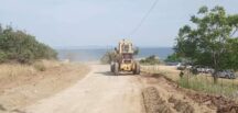 Enez – Sultaniçe Sahil yolu asfaltlanıyor