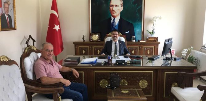Enez AA muhabiri Ömer Çakıcı’dan Kaymakam Muhammed Emin Tutal’a ziyaret..