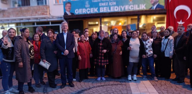 AK Parti Enez İlçe Seçim Bürosu Açıldı