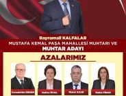 25 Yıllık Muhtar Bayramali Kalfalar Tekrar Aday..