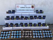 Enez’de 1 ton 8 kg. Nargile tütünü elegeçirildi
