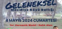 Mecidiye Dallığı 4 Mayıs’ta..
