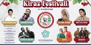 58.Uluslararası Tekirdağ Kiraz Festivali 13-16 Haziran’da..
