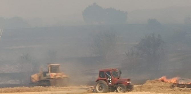Keşan’da çıkan yangında 40 Hektar orman alanı yandı