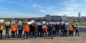 Amerikan Fabrikasında İşçi Eylemi..